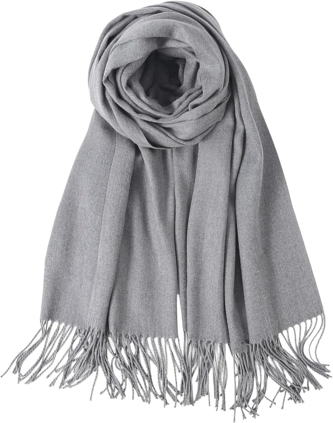 Winter Chunky Knit Scarf in Grey