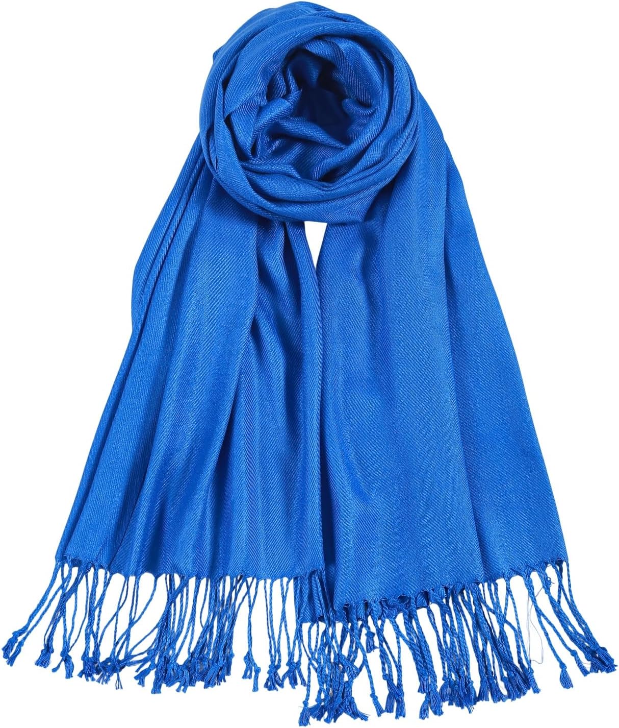 Winter Chunky Knit Scarf in Royal Blue