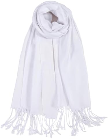 Pashmina feel shawl in ivory